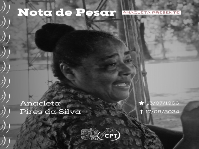 Nota de Pesar - Anacleta Pires da Silva