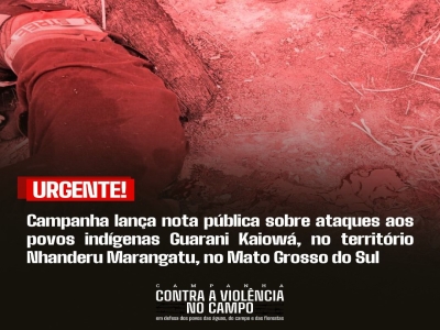 Nota de Solidariedade e repúdio à violência contra povos  Indígenas Guarani Kaiowá no Mato Grosso do Sul