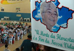 Banner em memória a Irmã Dorothy no III Congresso Nacional da CPT. Foto: João Zinclar.