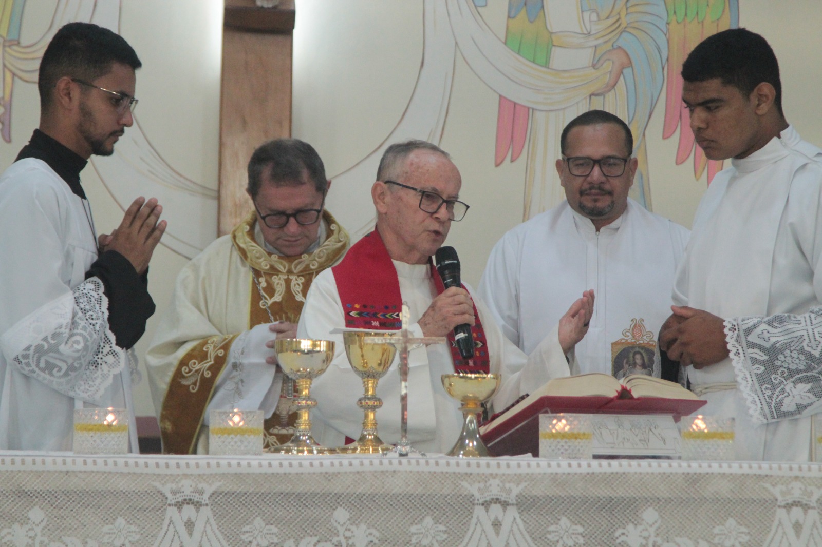 Padre Paulino, da CPT Pará (equipe Guajarina), participou da celebração
