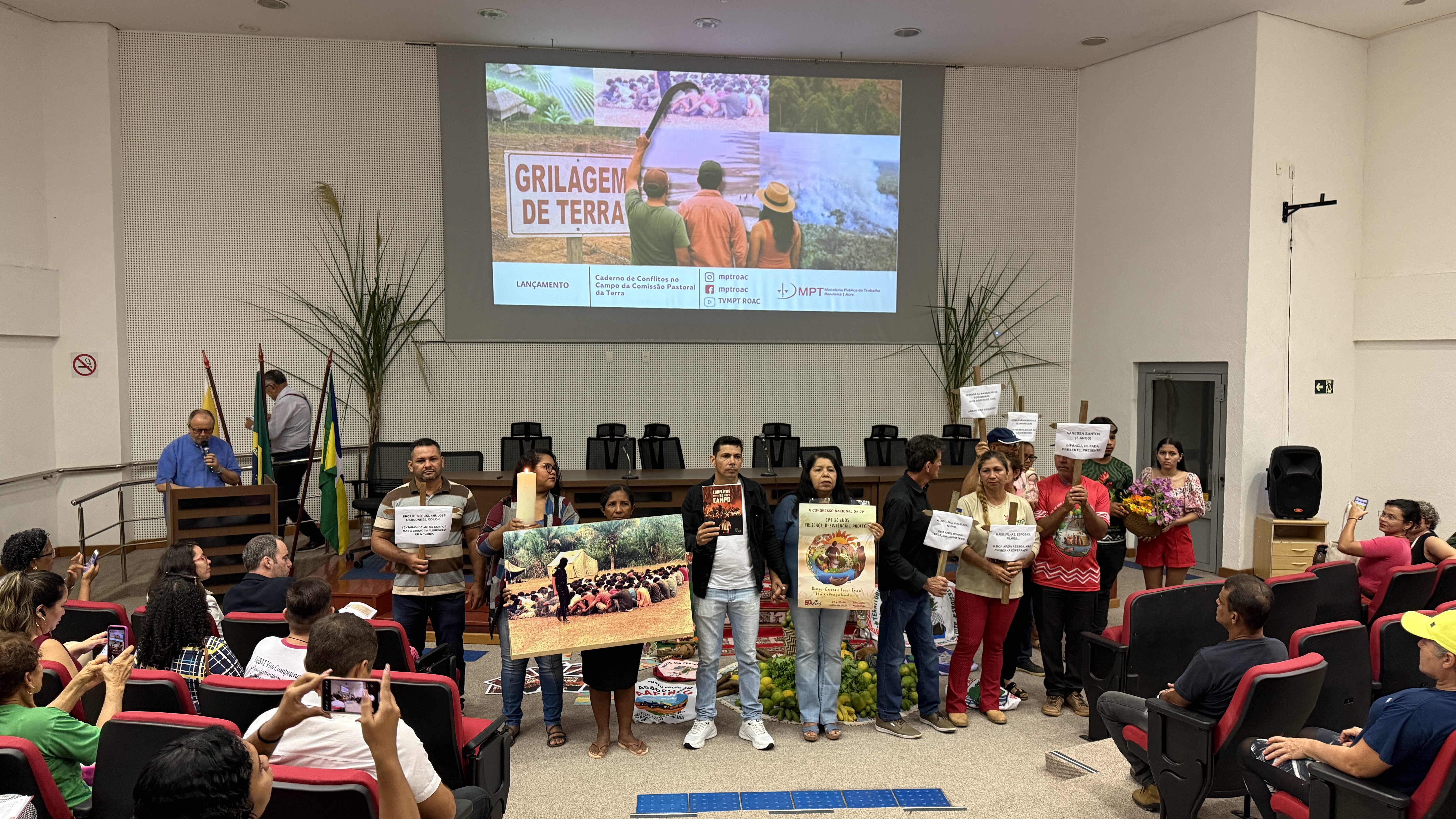 Evento do relatório lembrou os 30 anos do massacre de Corumbiara em Rondônia. (Foto: @ Francisco Costa - Voz da Terra)