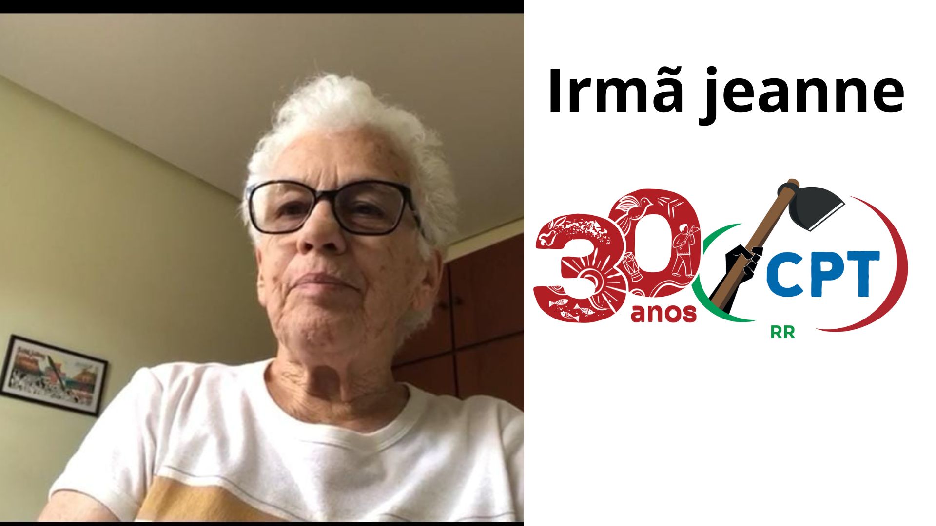 Irmã Jeane Beliini, da diretoria nacional da CPT, também enviou seu depoimento