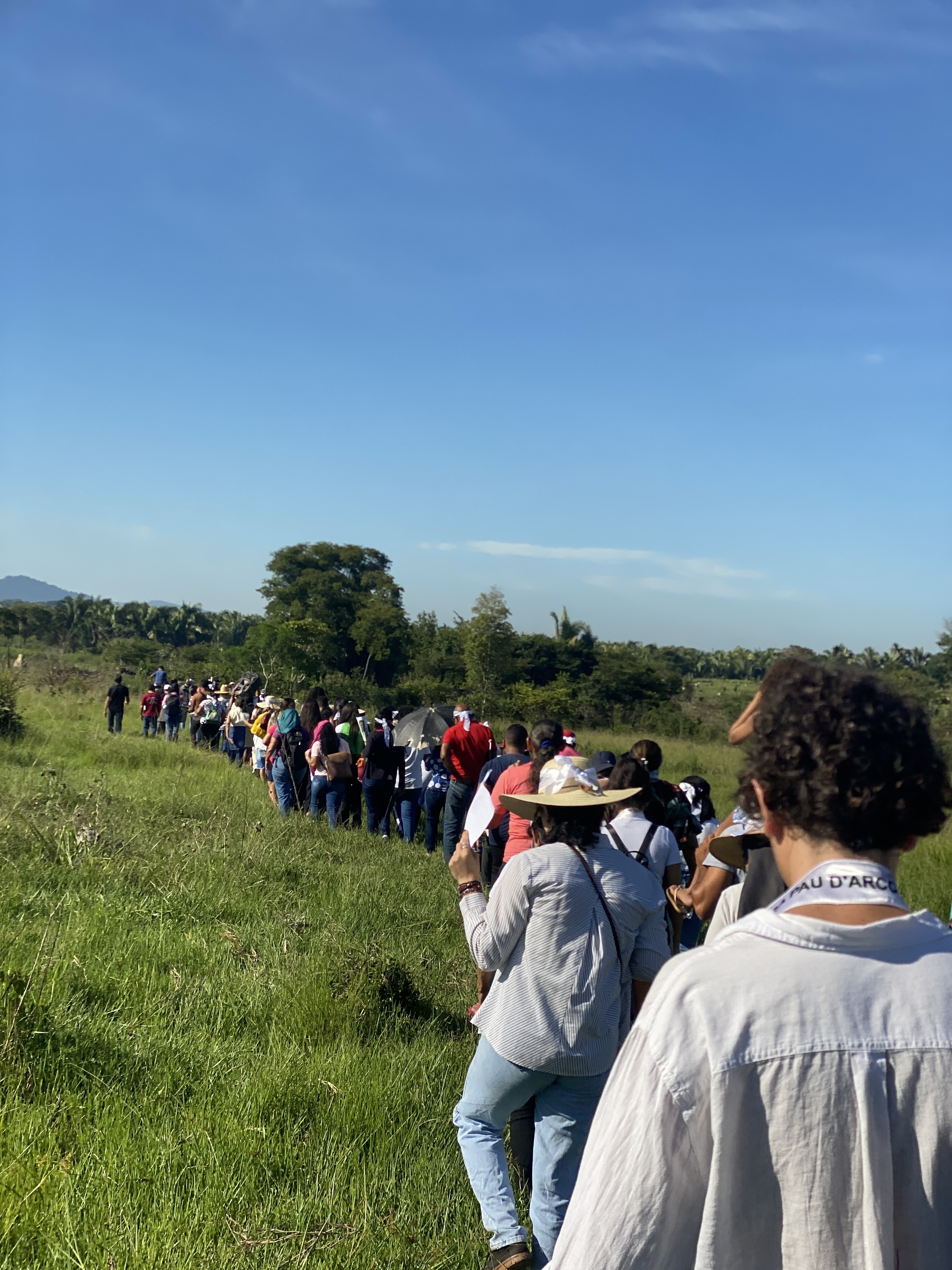 Caminhada realizada em 2024, pelo percurso percorrido pelas vítimas do massacre de Pau D'Arco, enquanto tentavam escapar da perseguição da polícia