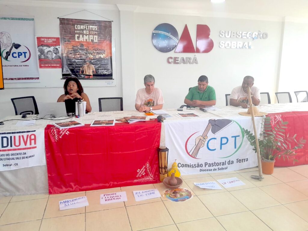 CPT Ceará realiza lançamento da publicação Conflitos no Campo Brasil 2024, em Sobral (CE)