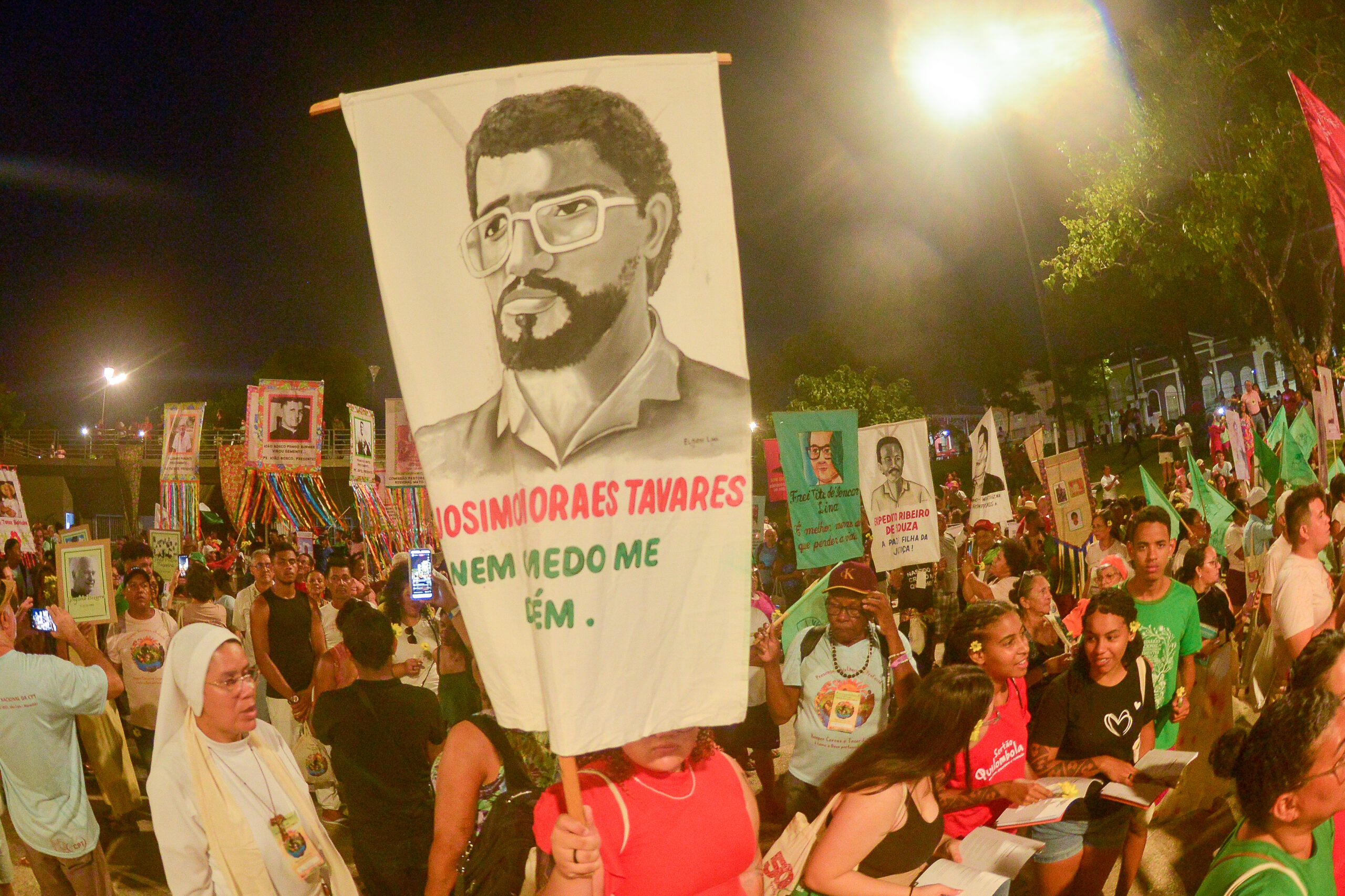 Clamor por justiça pelos companheiros e mártires da luta pela terra. Foto: Felipe Correia / CPT NE 2