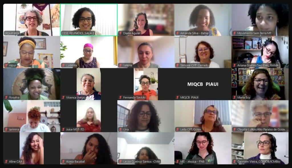 Mulheres da Articulação Cerrado participam de diálogo sobre o impacto das mudanças climáticas em sistemas alimentares