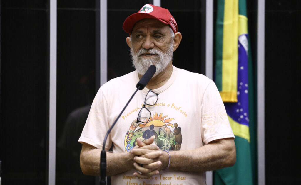 Padre Severino Leite Diniz, agente pastoral da CPT em São Paulo. Crédito: Vinicius Loures / Câmara dos Deputados
