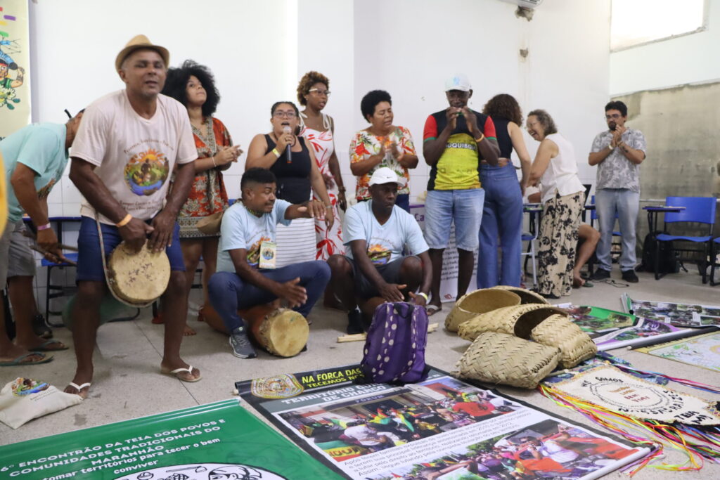 Experiência de Tecer Teias na Tenda Caixeiras do Divino - Teia dos Povos e Comunidades Tradicionais do Maranhão. Foto: Carlos Henrique Silva