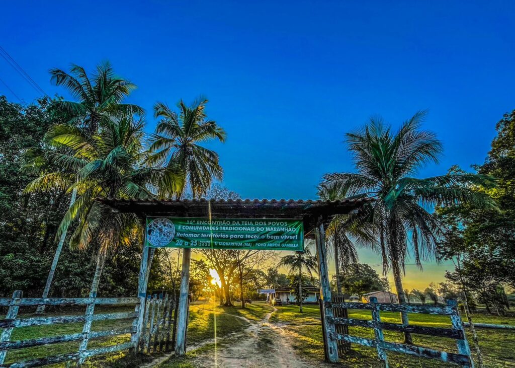 Terra Indígena Taquaritiua, do Povo Akroá Gamella, em Viana/MA, recebeu o 16º Encontrão da Teia de Povos e Comunidades Tradicionais do Maranhão. Foto: Cruupyhre Akroá Gamella