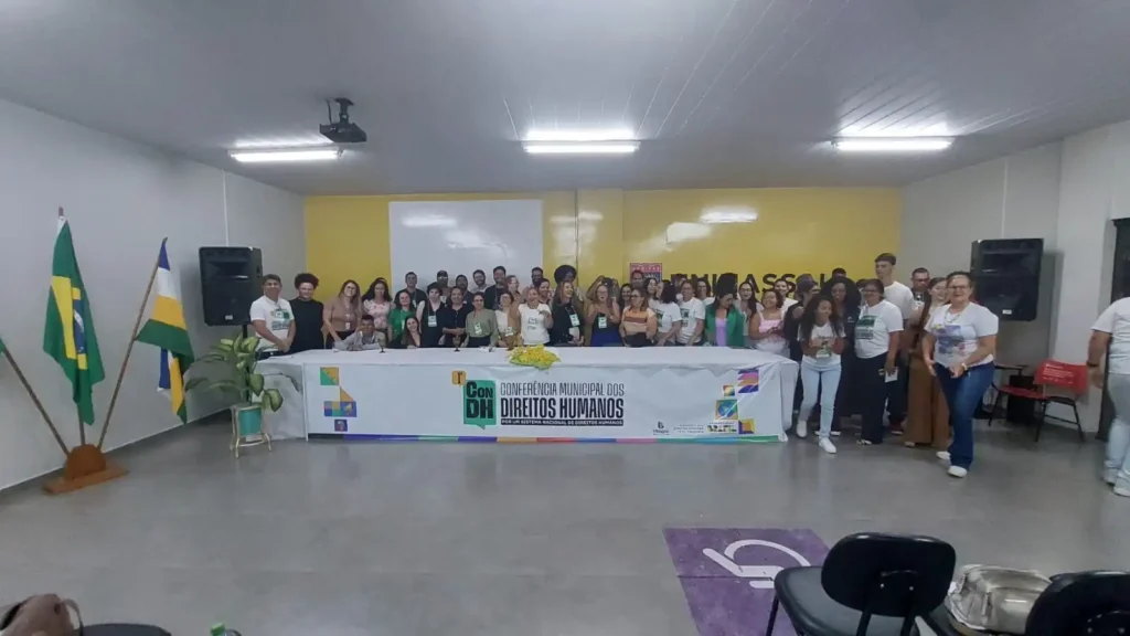 Conferência Municipal dos Direitos Humanos de Vilhena (RO). Foto: SEMCOM / Divulgação
