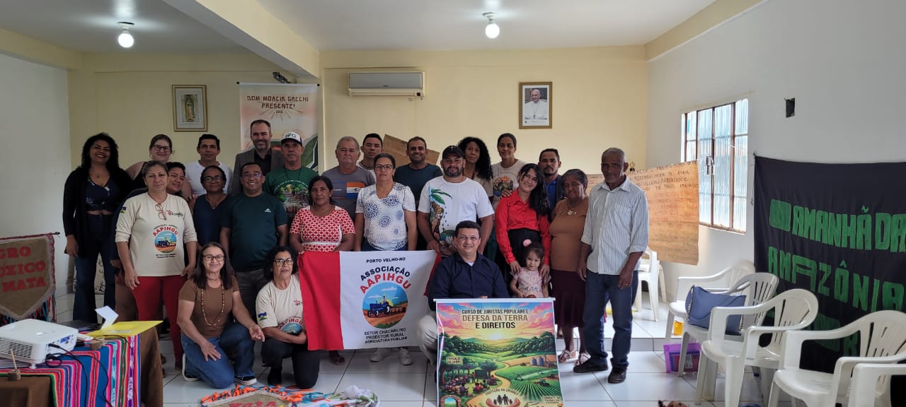 O Curso de Juristas Populares é realizado em parceira com o MPT Rondônia/Acre, Rede Eclesial Pan-Amazônica e Fundação Rosa Luxemburgo. Foto: CPT Rondônia