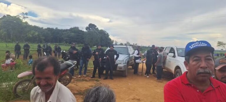Órgãos federais relatam cerco durante vistoria em área rural de Machadinho do Oeste. Foto: Reprodução/Portal P1