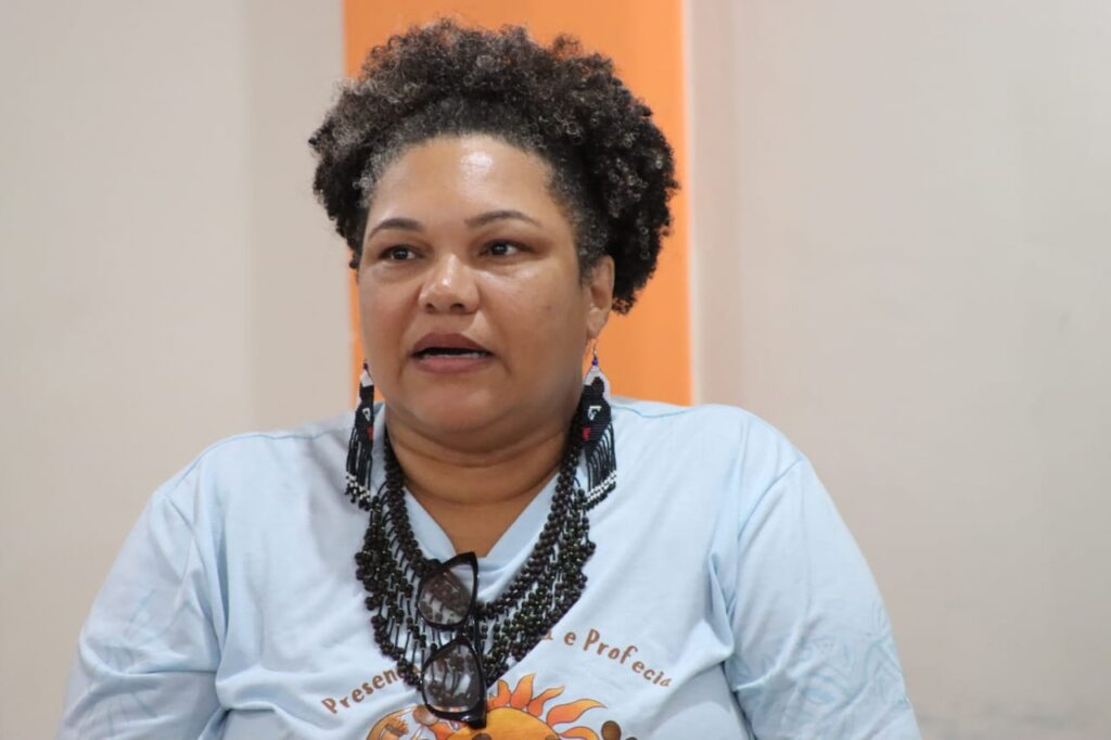 Os dados foram apresentados por Maria Petronila, da Coordenação Nacional da CPT. Foto: Cláudia Pereira