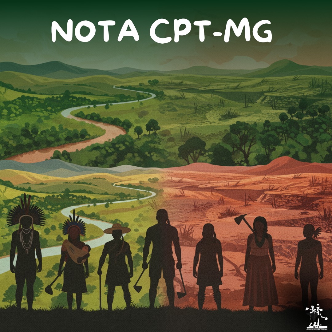 Assembleia Legislativa de Minas Gerais aprovou mudança na Constituição estadual que permite a concessão de terras públicas a estrangeiros. Ilustração: CPT/MG