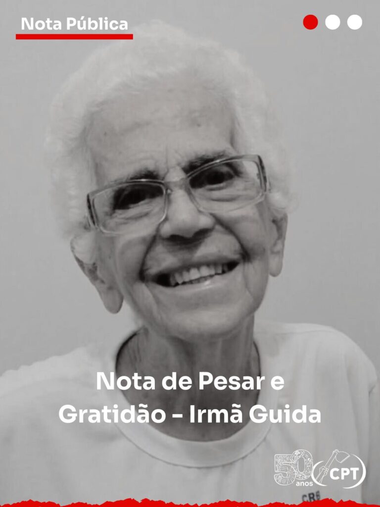 Irmã Guida sempre foi uma presença marcante na caminhada junto às populações mais desassistidas pelas políticas públicas.
