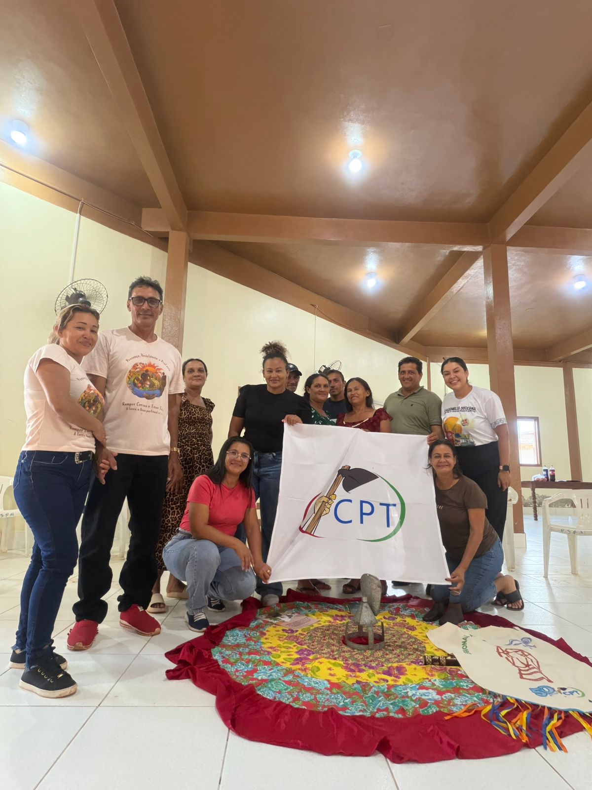 Momento foi de compartilhar informações sobre o clima, projetos produtivos e organização das famílias e comunidades do Acre e sul do Amazonas. Foto: CPT Acre