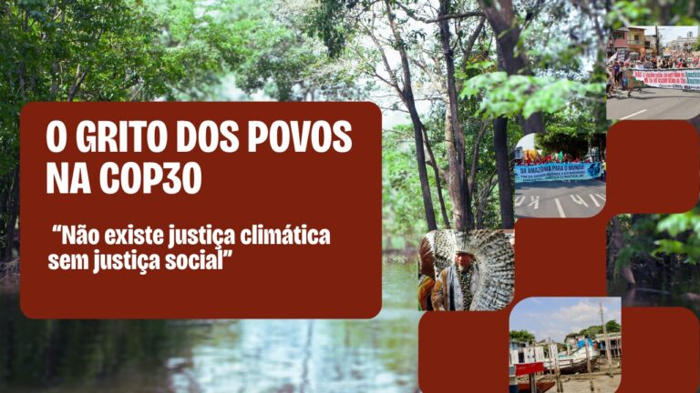 O documentário, produzido durante a Conferência COP 30, reverbera o grito dos povos das florestas, das águas, do campo e das cidades. Arte: Divulgação