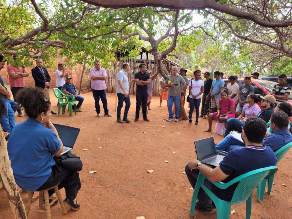 Visita de inspeção judicial da Vara Agrária na comunidade. Foto: TJMA