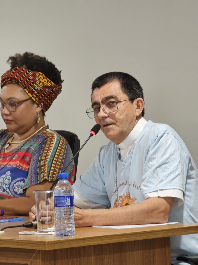 Dom Ionilton Lisboa, presidente da CPT e bispo da Prelazia do Marajó, destacou a importância do caderno Conflitos no Campo, durante o lançamento do relatório 2025. Foto: Clícia Fernandes | Cáritas