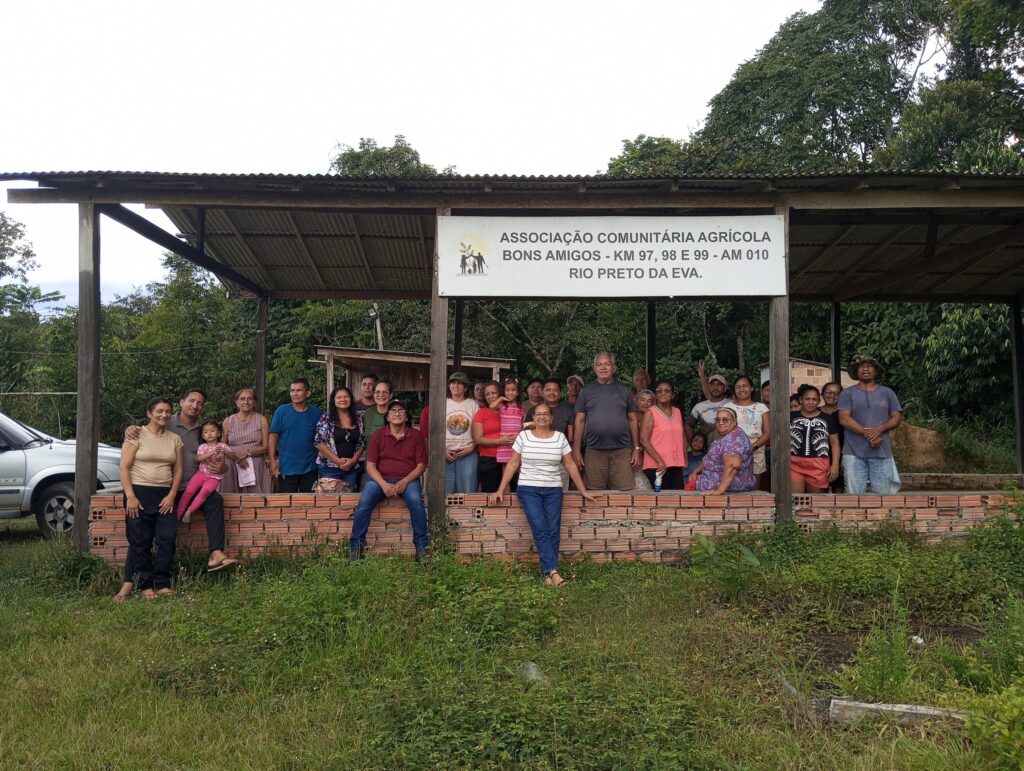 A comunidade Bons Amigos, também em Rio Preto da Eva, luta pela regularização fundiária e a garantia da terra para viverem e produzirem alimentos. Foto: CPT Amazonas