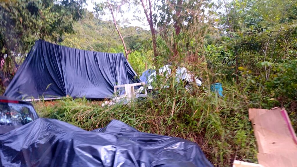 Sem alternativa do Poder Público, as famílias despejadas do Acampamento Grotão do Mutum se dirigiram para a área atual, reivindicada pela mineradora Vale. Foto: CPT Marabá/PA