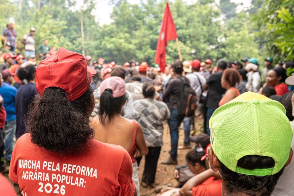 Cerca de mil famílias ocupam a área que o governo federal pretende transformar no Assentamento Maria da Glória, em Marabá. Foto: MST/PA