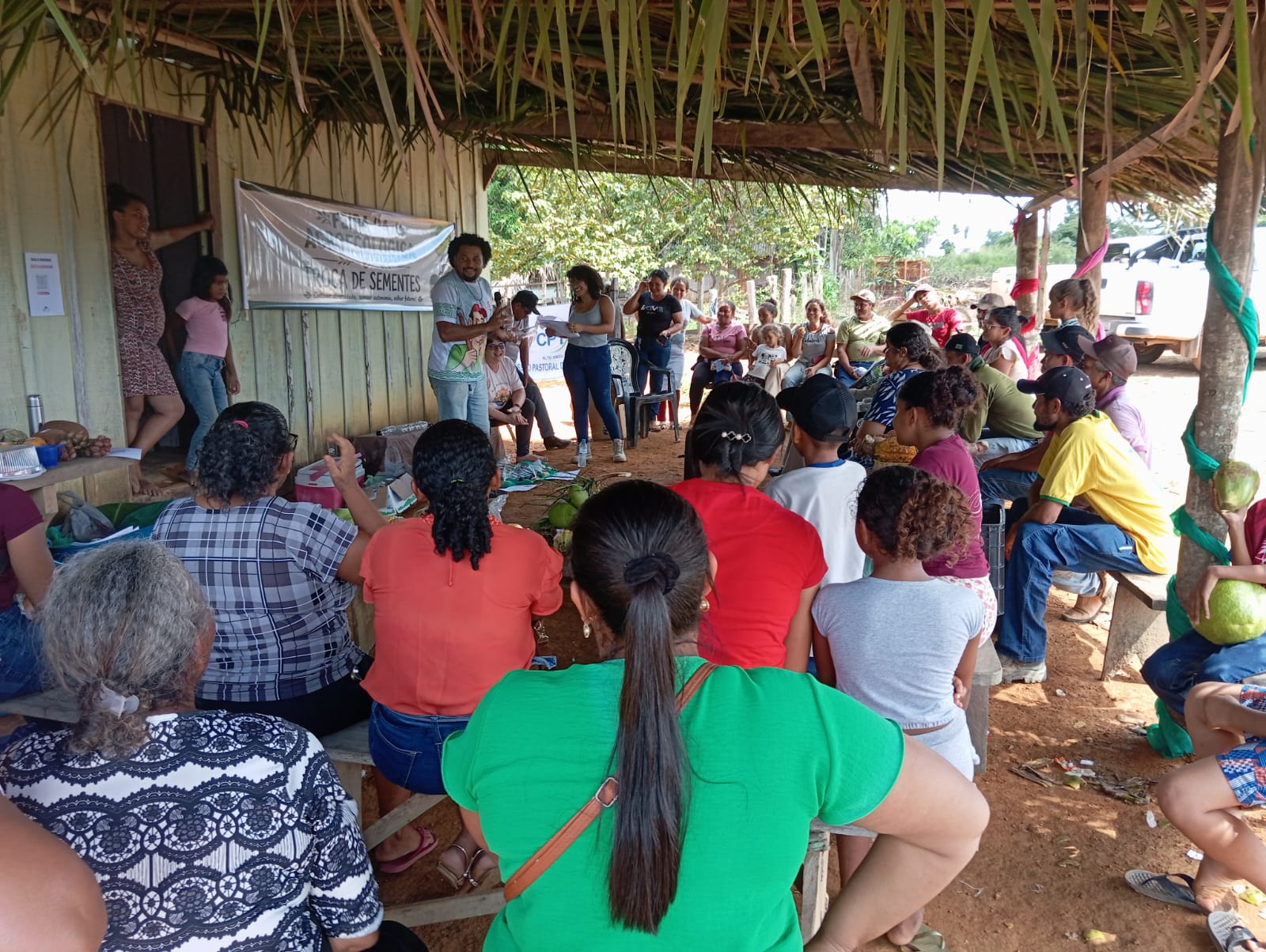 A comunidade Divino Pai Eterno recebeu a 5ª edição da Feira da Agroecologia e Troca de Sementes do Alto Xingu (PA), no dia 26 de abril. Foto: CPT Alto Xingu