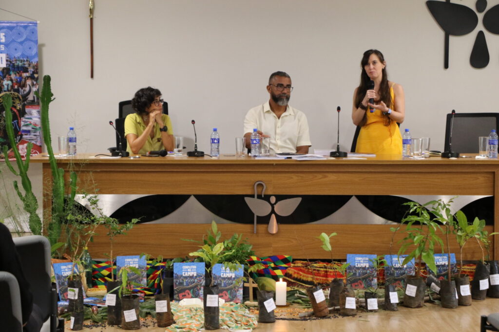 Lançamento da Plataforma Socioambiental na sede da CNBB, em Brasília. Foto: Júlia Barbosa / CPT