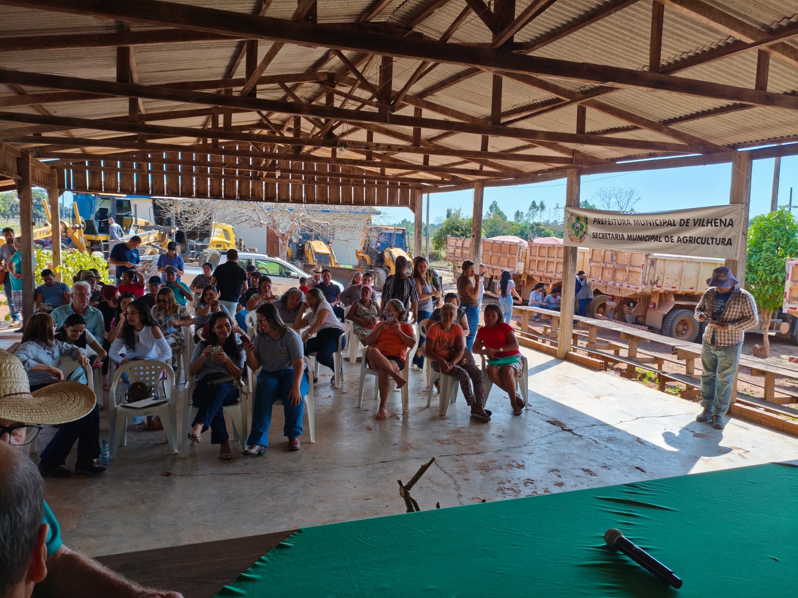 Reunião da Associação dos Chacareiros do Aeroporto, em Vilhena (RO). Foto: Ricardo Lincoln
